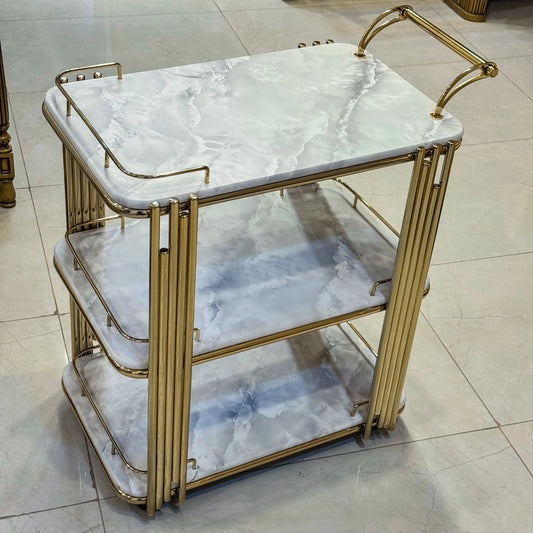 Tea Trolley Brass